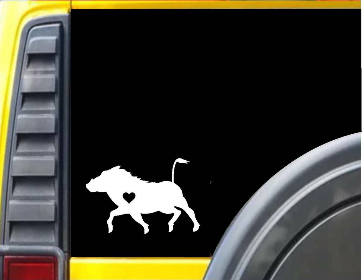 Warthog Little Heart Vinyl Decal