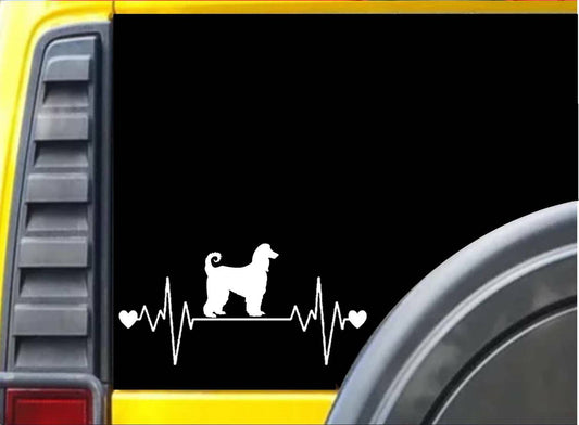 Afghan Hound Lifeline Vinyl Decal – 8 Inch