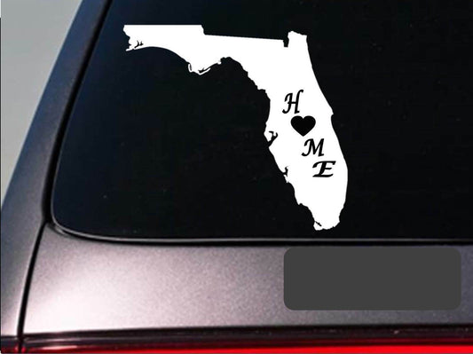 Florida Home Vinyl Decal – 6 Inch