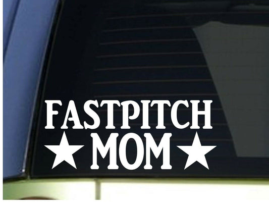 Fastpitch Mom Vinyl Decal – 8.5 Inch