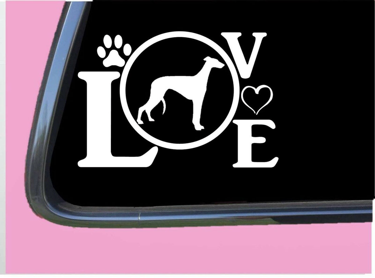 Greyhound Love Vinyl Decal – 8 Inch