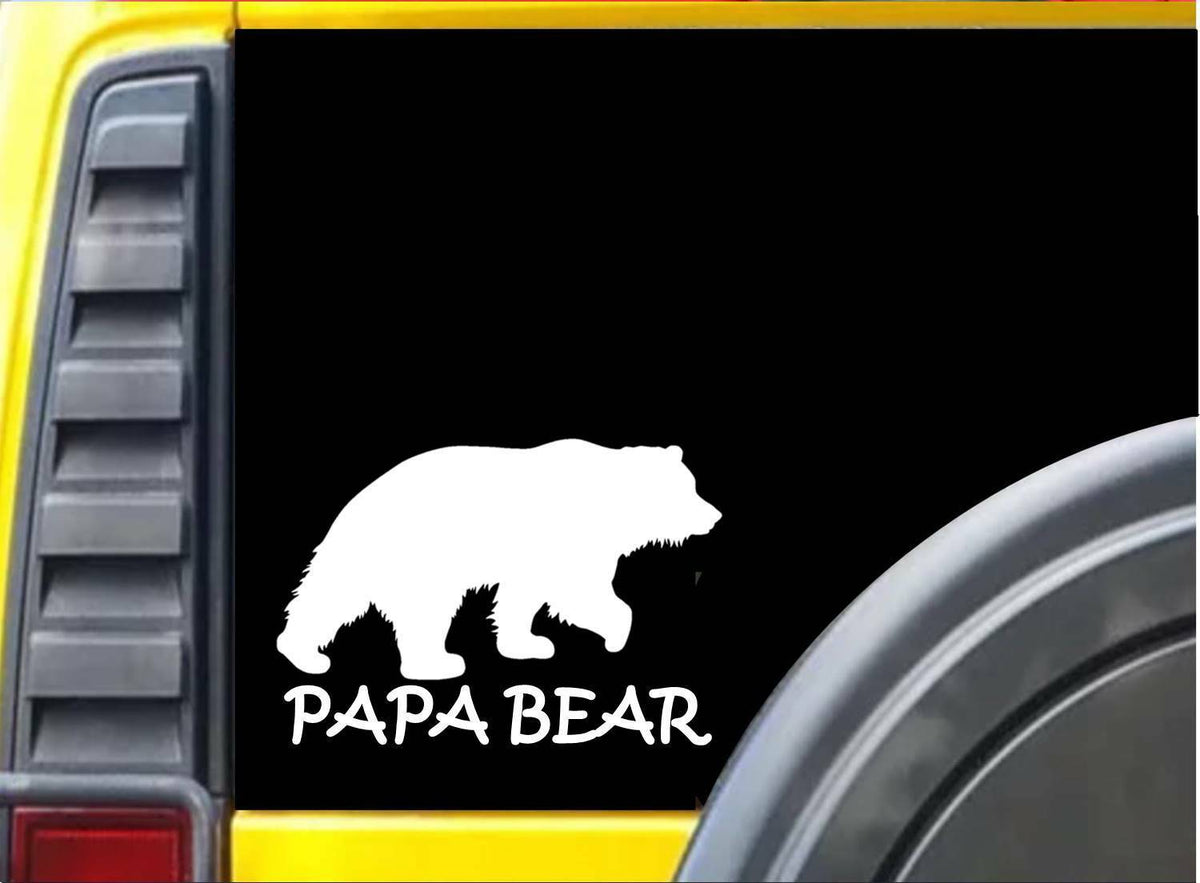 Papa Bear Vinyl Decal – 6 Inch