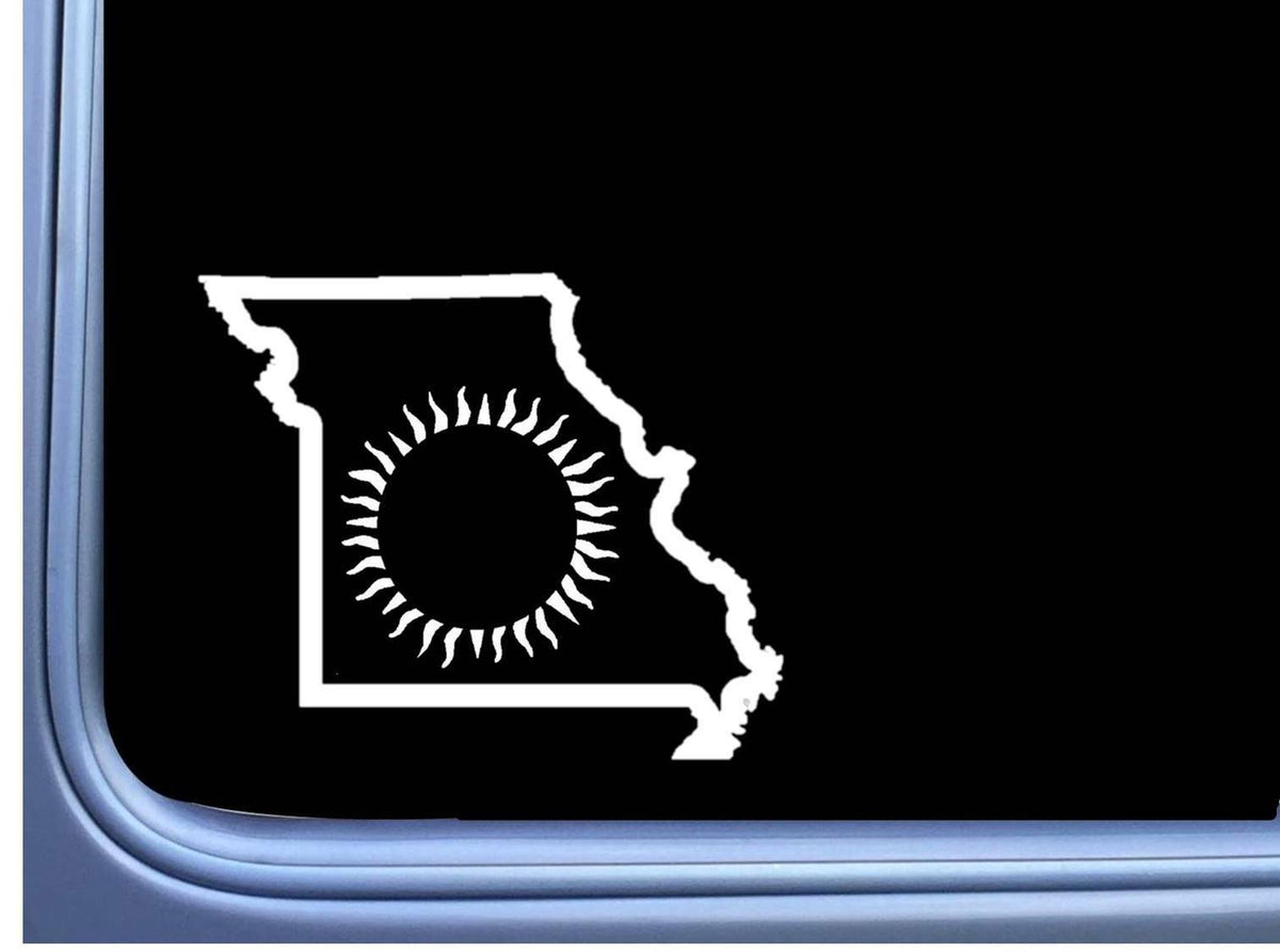 Missouri Eclipse Path of Totality Vinyl Decal – 8 Inch