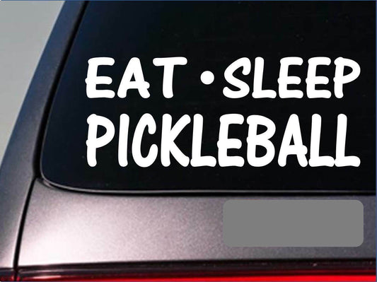 Eat Sleep Pickleball Vinyl Decal – 8 Inch
