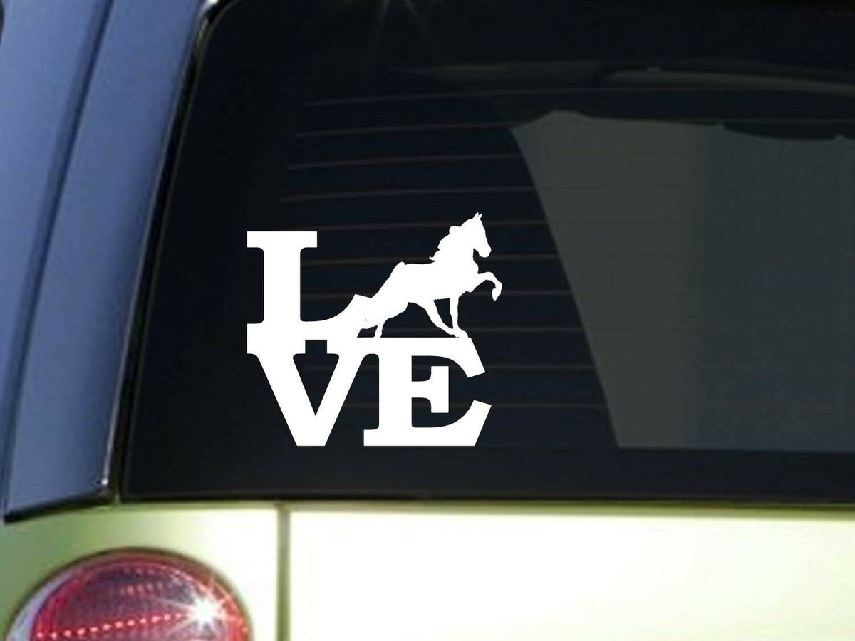 Walking Horse Love Vinyl Decal – 6 Inch