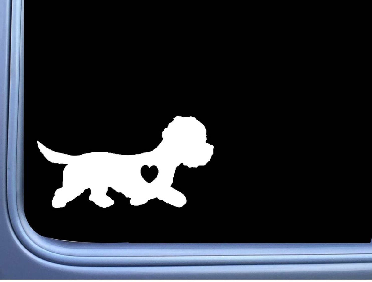 Dandie Dinmont Lil Heart Vinyl Decal – 6 Inch