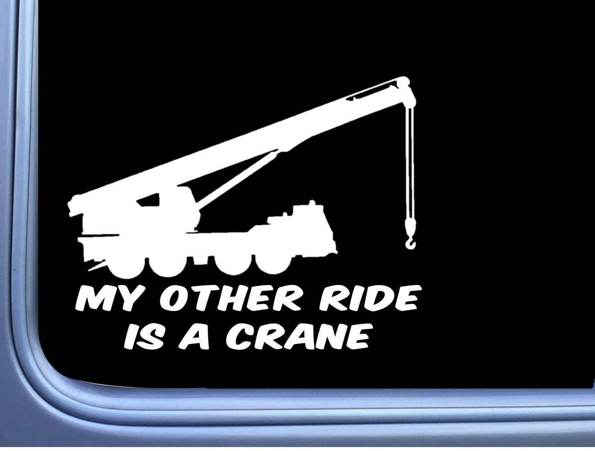 Crane My Other Ride Vinyl Decal – 8 Inch