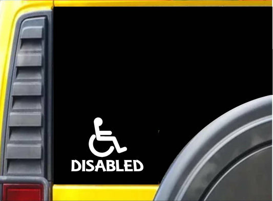 Disabled Vinyl Decal – 6 Inch