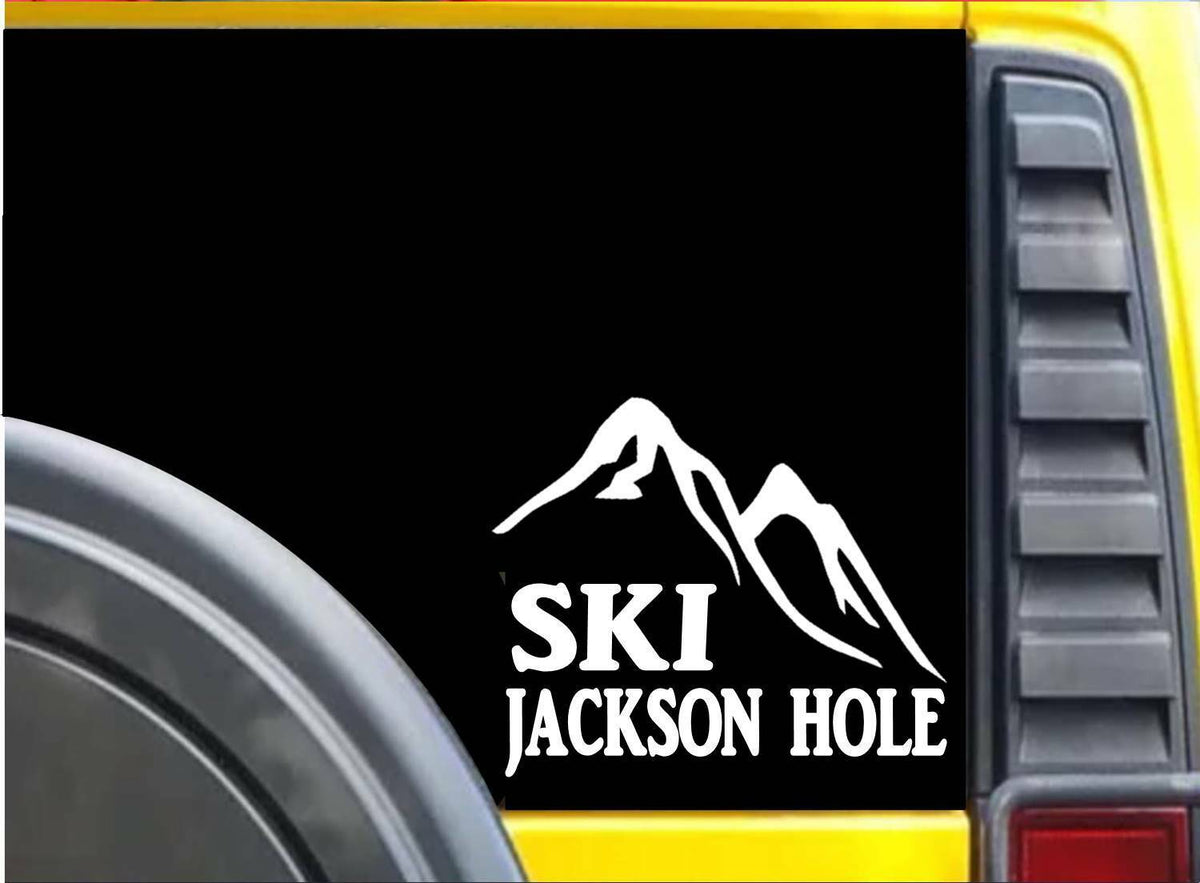 Ski Jackson Hole Vinyl Decal – 6 Inch