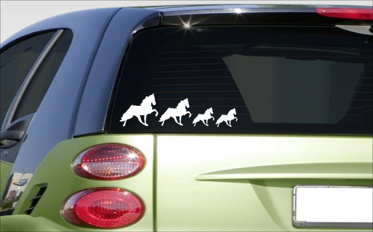 Walking Horse Family (7.5"X ) Vinyl Decal – 4 Inch
