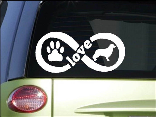 Infinity Nova Scotia Duck Tolling Retriever 4X Vinyl Decal – 8.5 Inch