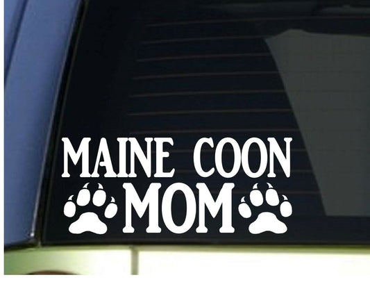 Maine Coon Mom Vinyl Decal – 8.5 Inch