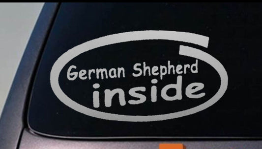 German Shepherd Vinyl Decal – 6 Inch