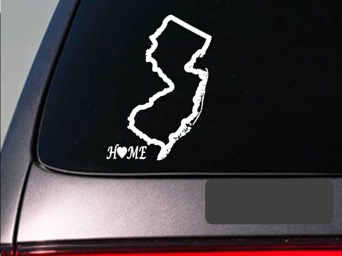 New Jersey Home Vinyl Decal – 6 Inch