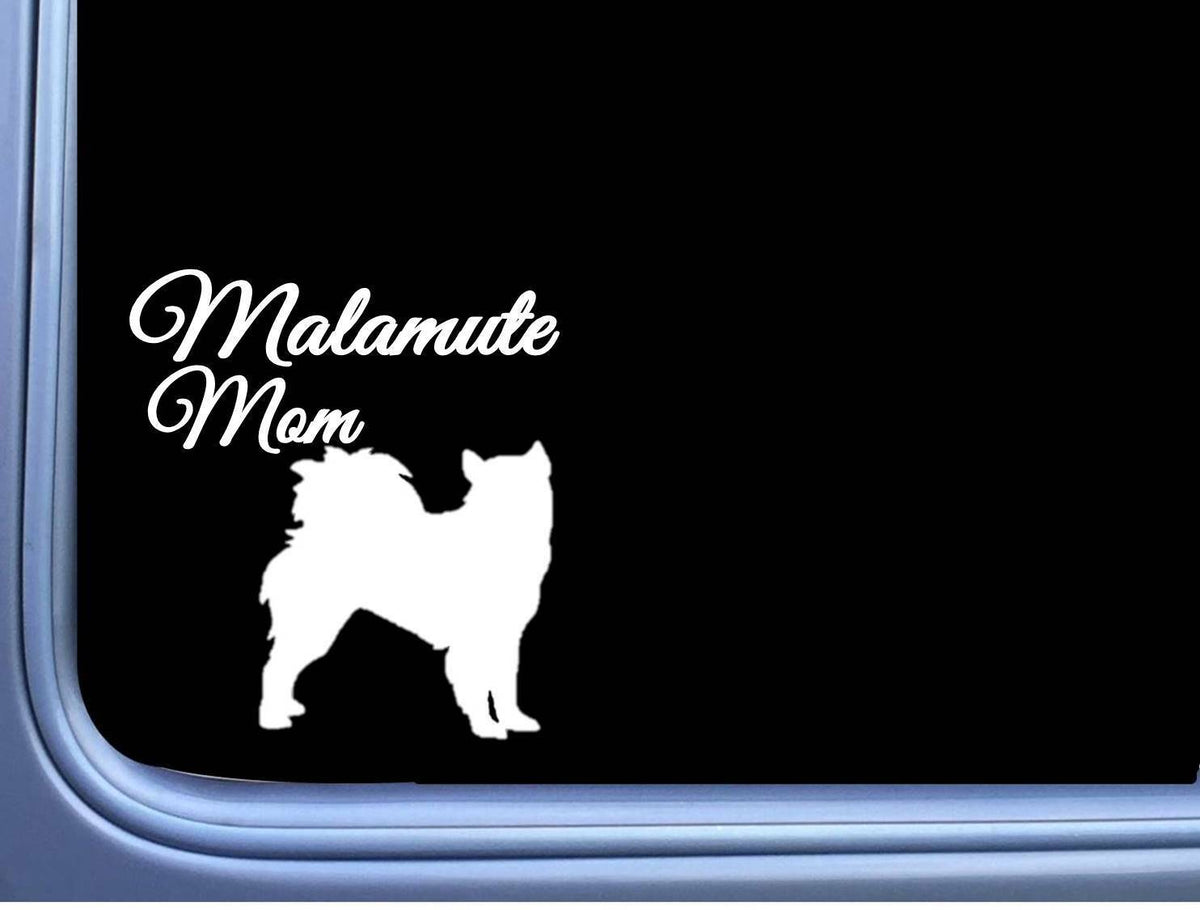Malamute Mom Wide Vinyl Decal – 6 Inch
