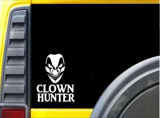 Clown Hunter Vinyl Decal – 6 Inch