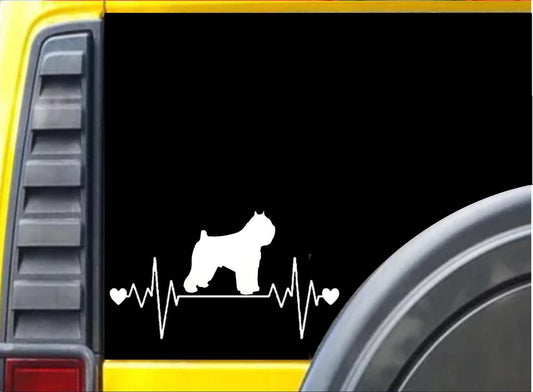 Bouvier Des Flandres Lifeline Dog Vinyl Decal – 8 Inch