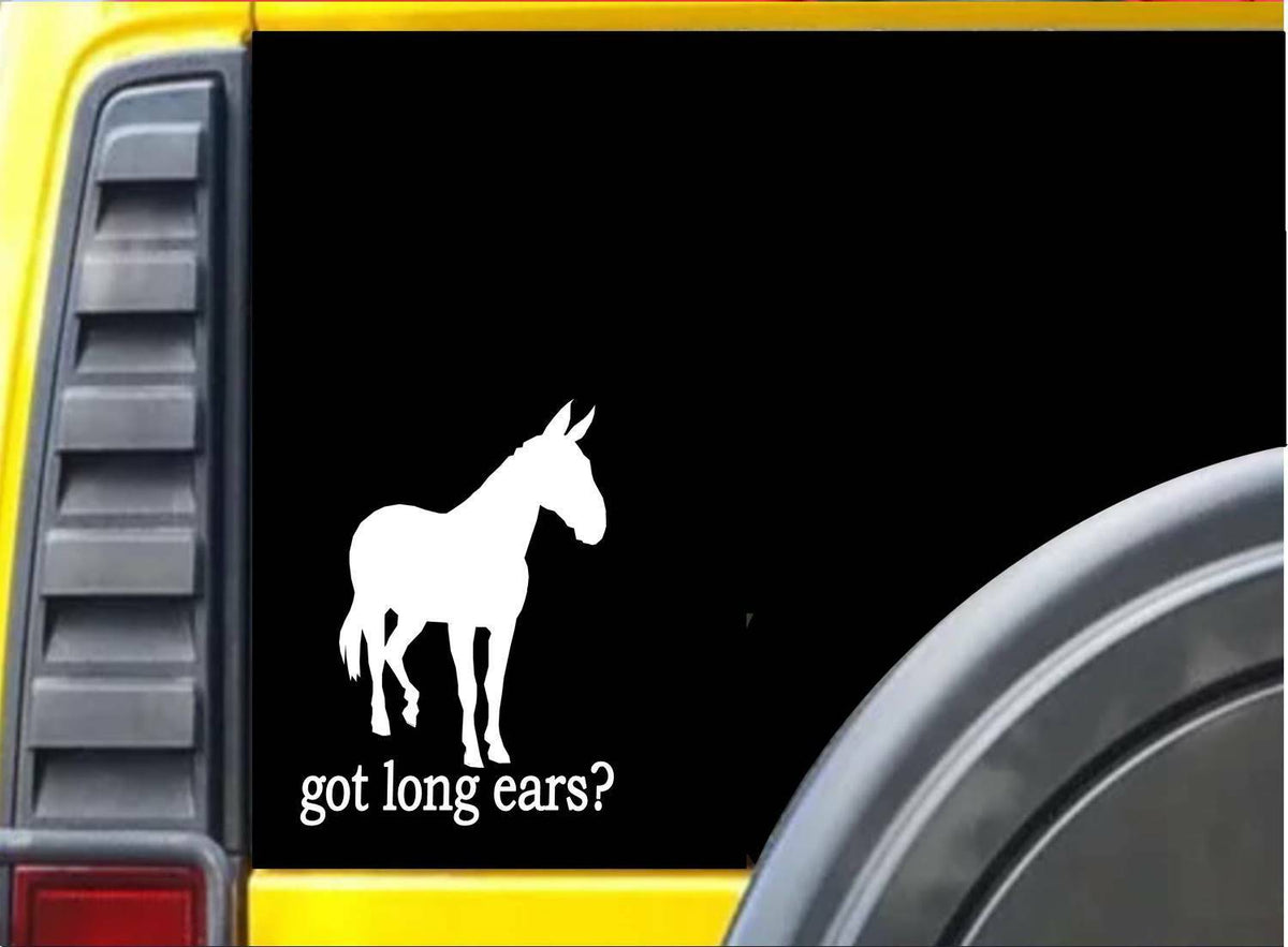 Got Long Ears Mule Vinyl Decal – 6 Inch