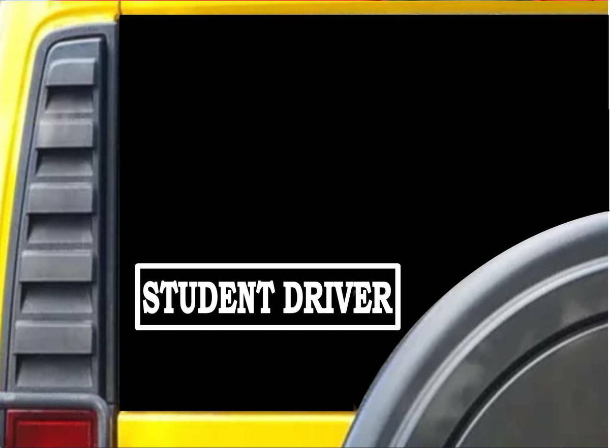Student Driver Driver's Education Vinyl Decal – 8 Inch