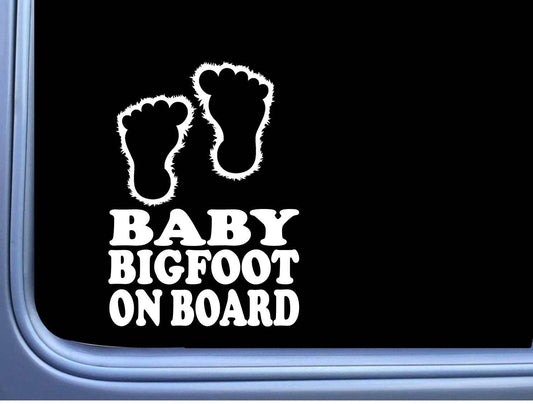 Baby Bigfoot on Board Vinyl Decal – 6 Inch
