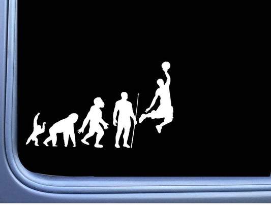 Basketball Evolution Vinyl Decal – 8 Inch