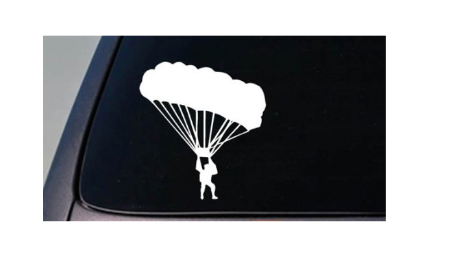 Parachute Vinyl Decal – 6 Inch