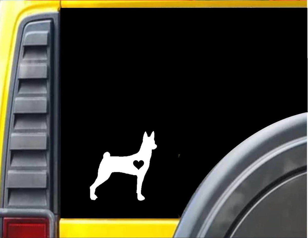 Basenji Little Heart Vinyl Decal – 6 Inch