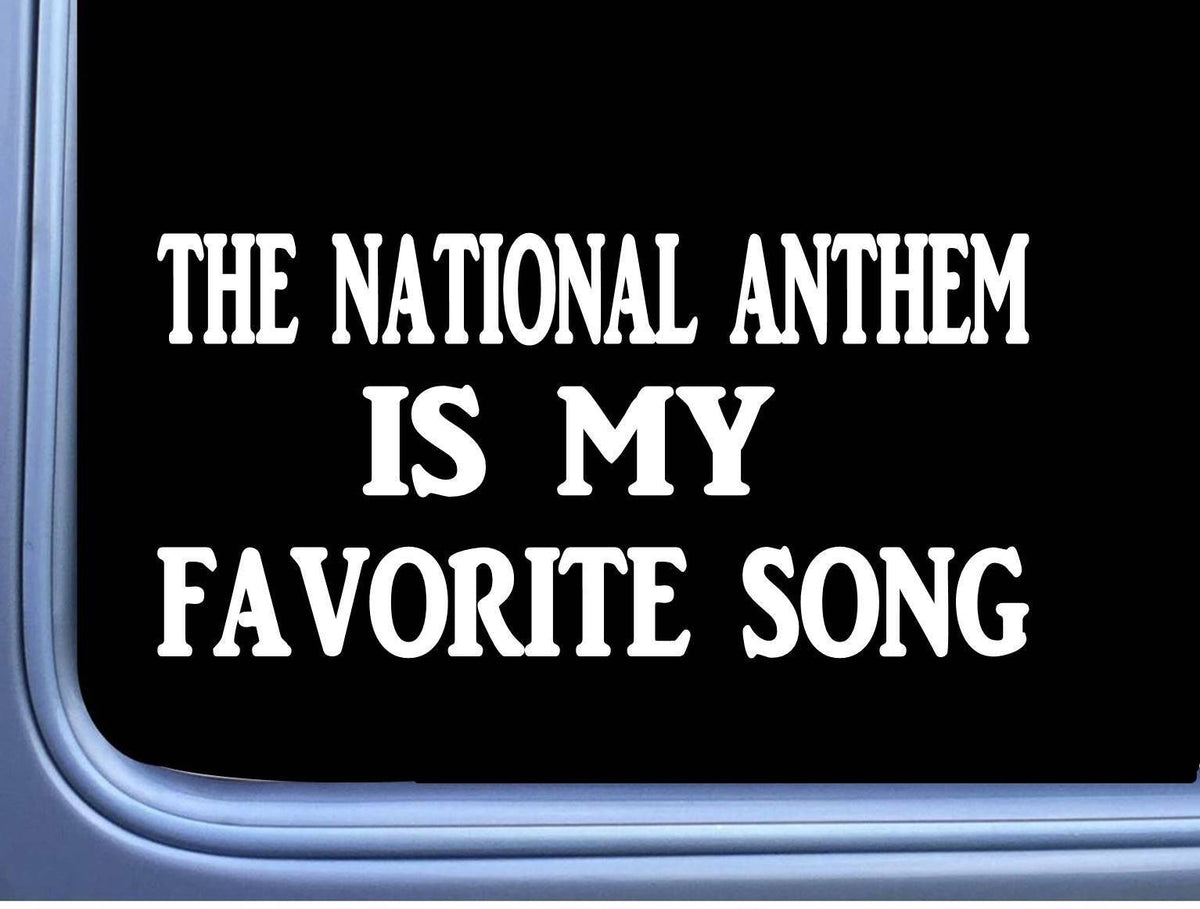 The National Anthem Favorite Song Vinyl Decal – 8 Inch