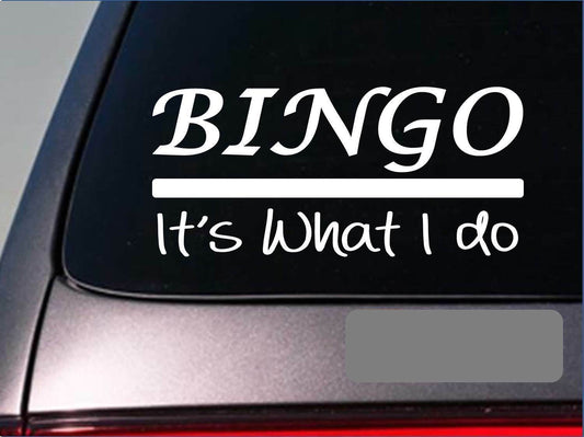 Bingo Vinyl Decal