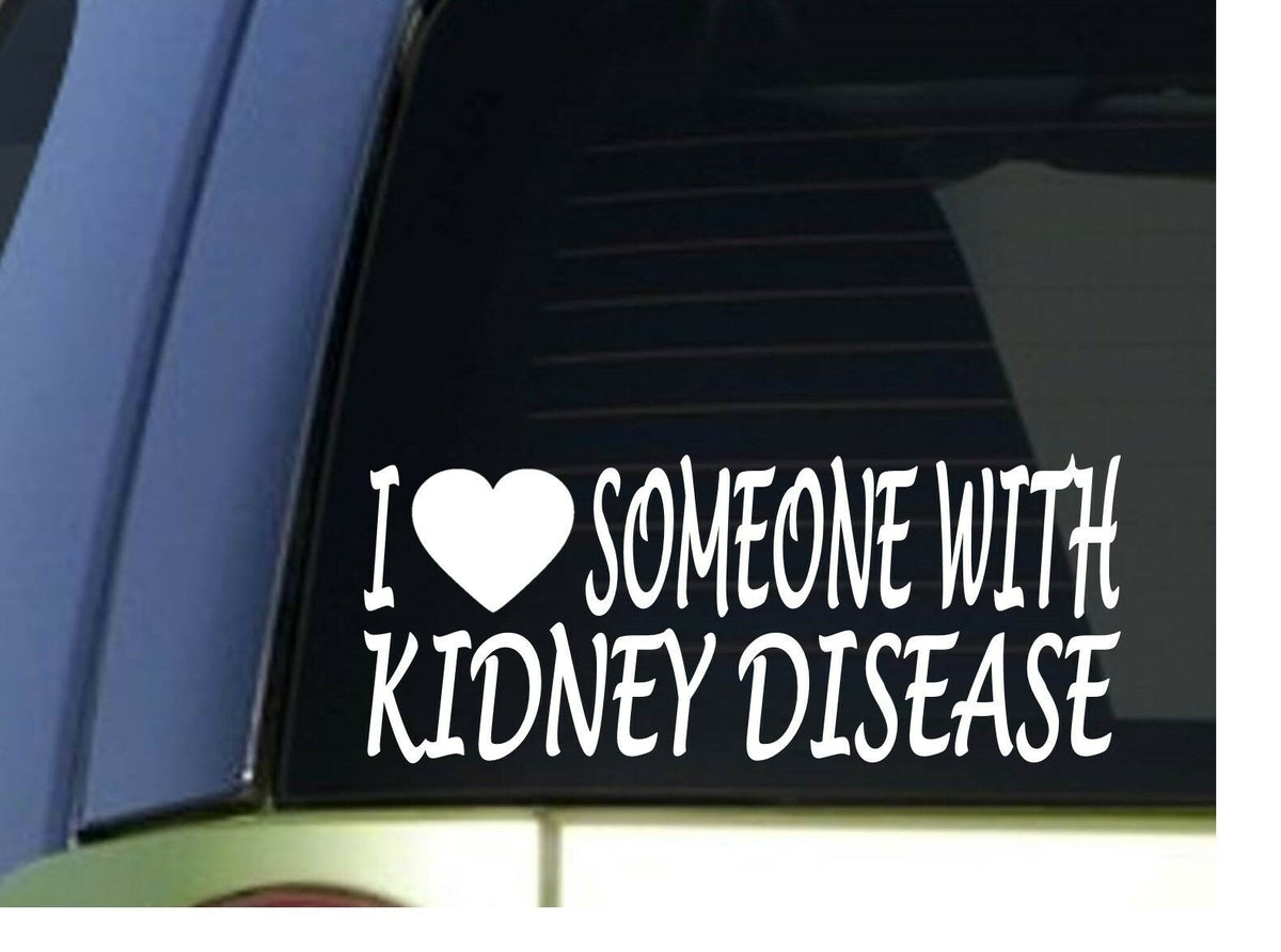 I Love Someone with Kidney Disease Vinyl Decal – 8 Inch