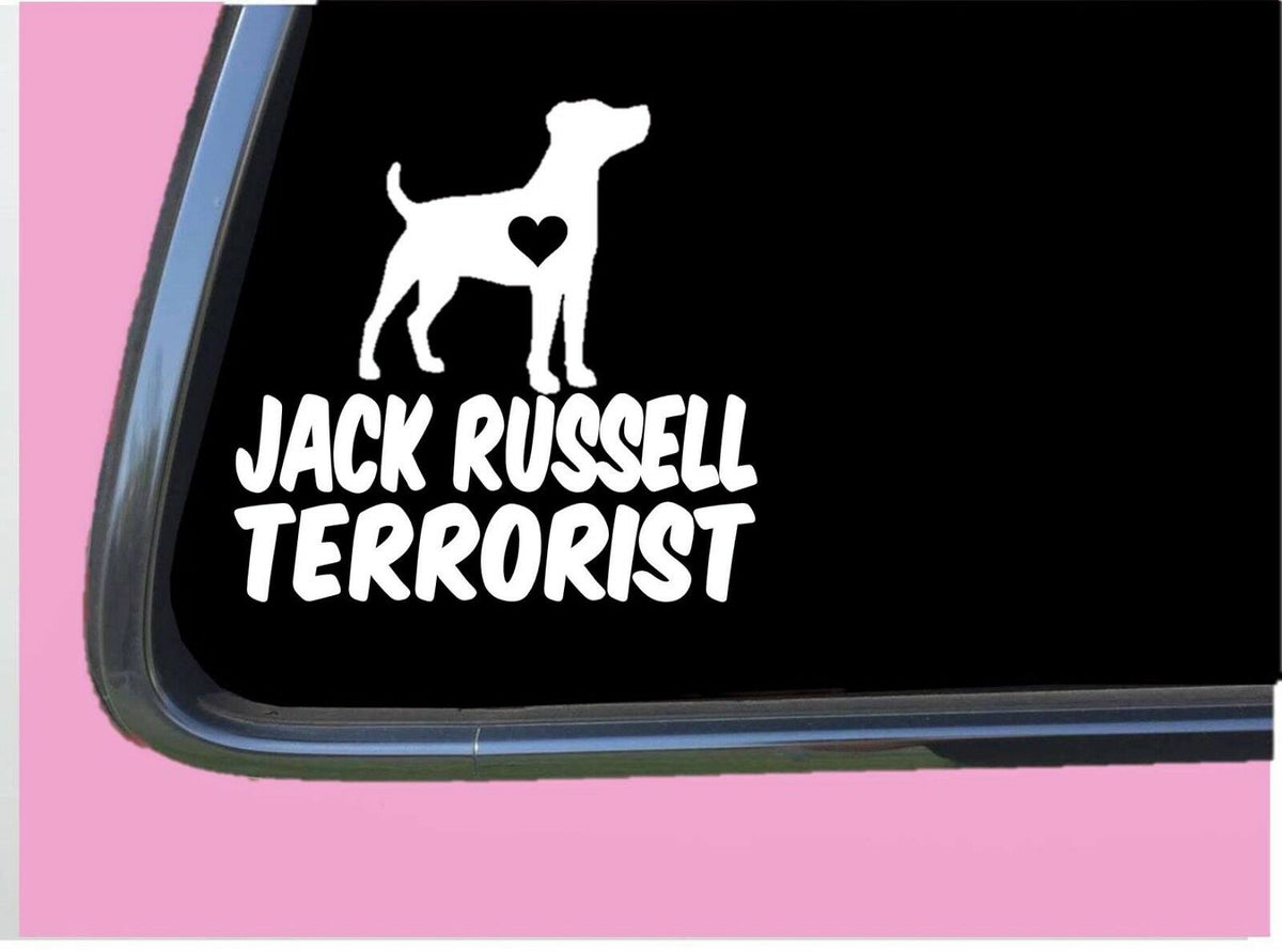 Jack Russell Terrorist Vinyl Decal – 6 Inch