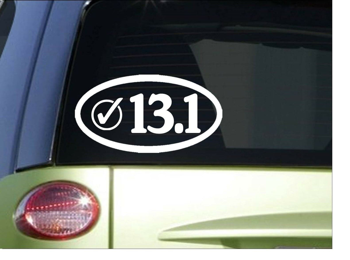 13.1 Check Oval Vinyl Decal – 8 Inch