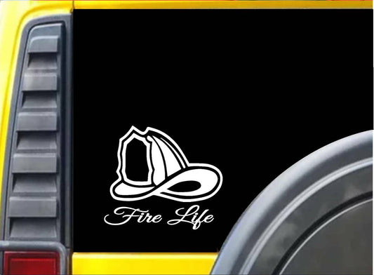 Fire Life Vinyl Decal – 6 Inch