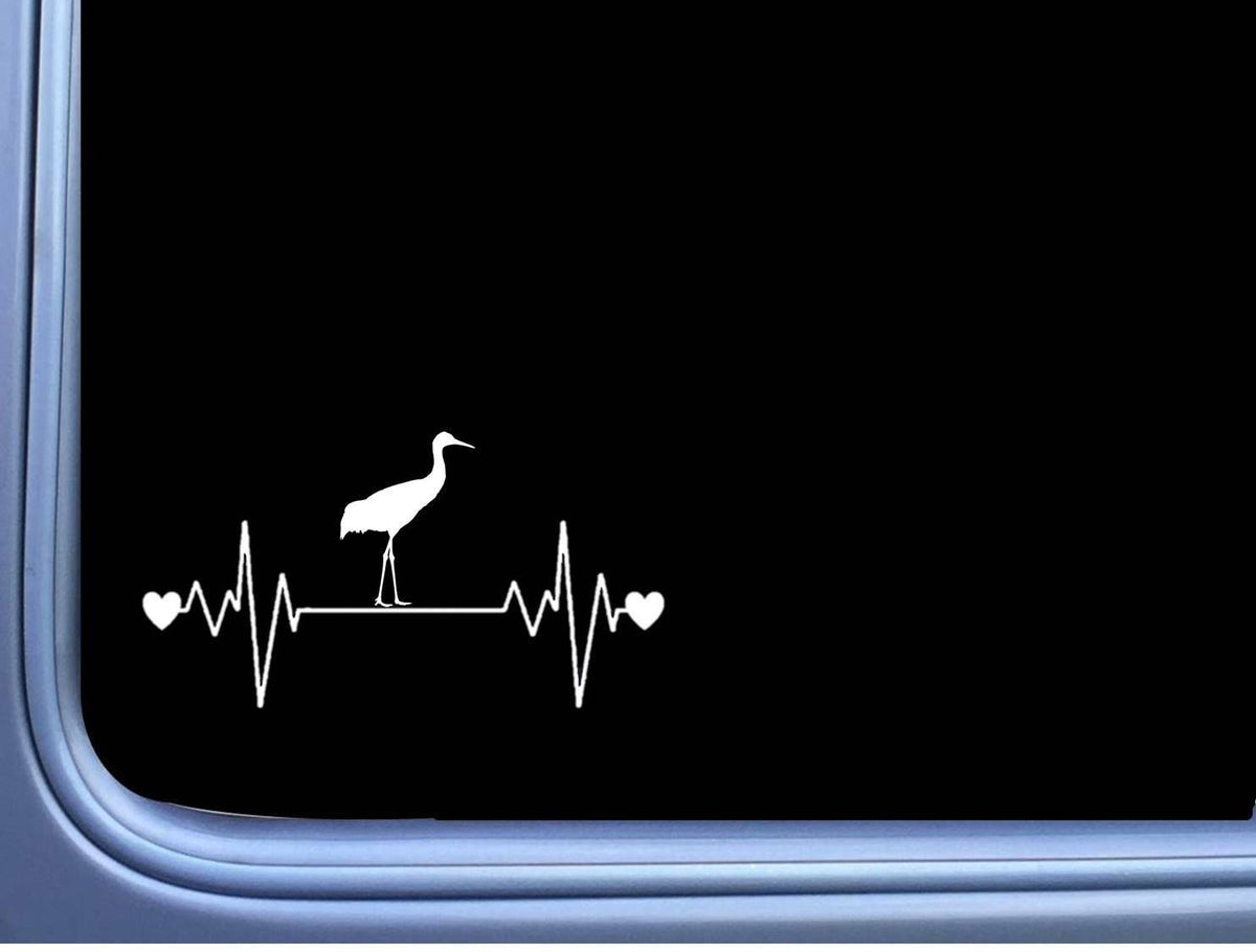 Sandhill Crane Lifeline Vinyl Decal – 8 Inch