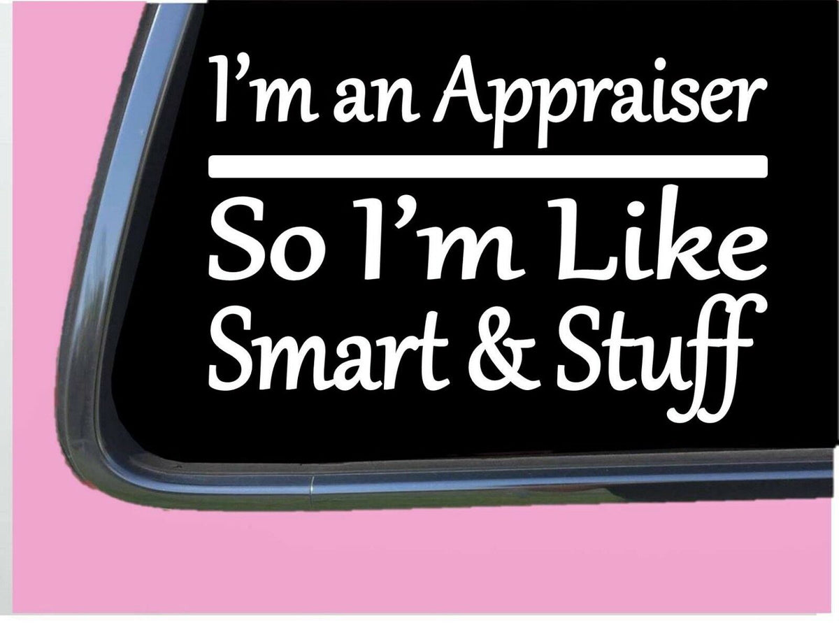 Appraiser Smart Stuff Vinyl Decal – 8 Inch