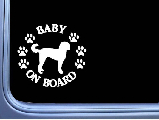 Baby on Board Labradoodle Vinyl Decal – 6 Inch
