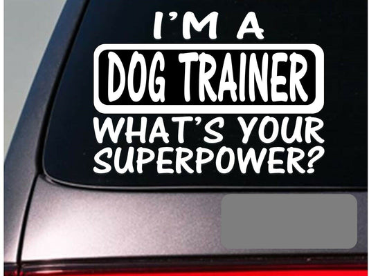 I'm a Dog Trainer Choke Collar Lead Show Vinyl Decal