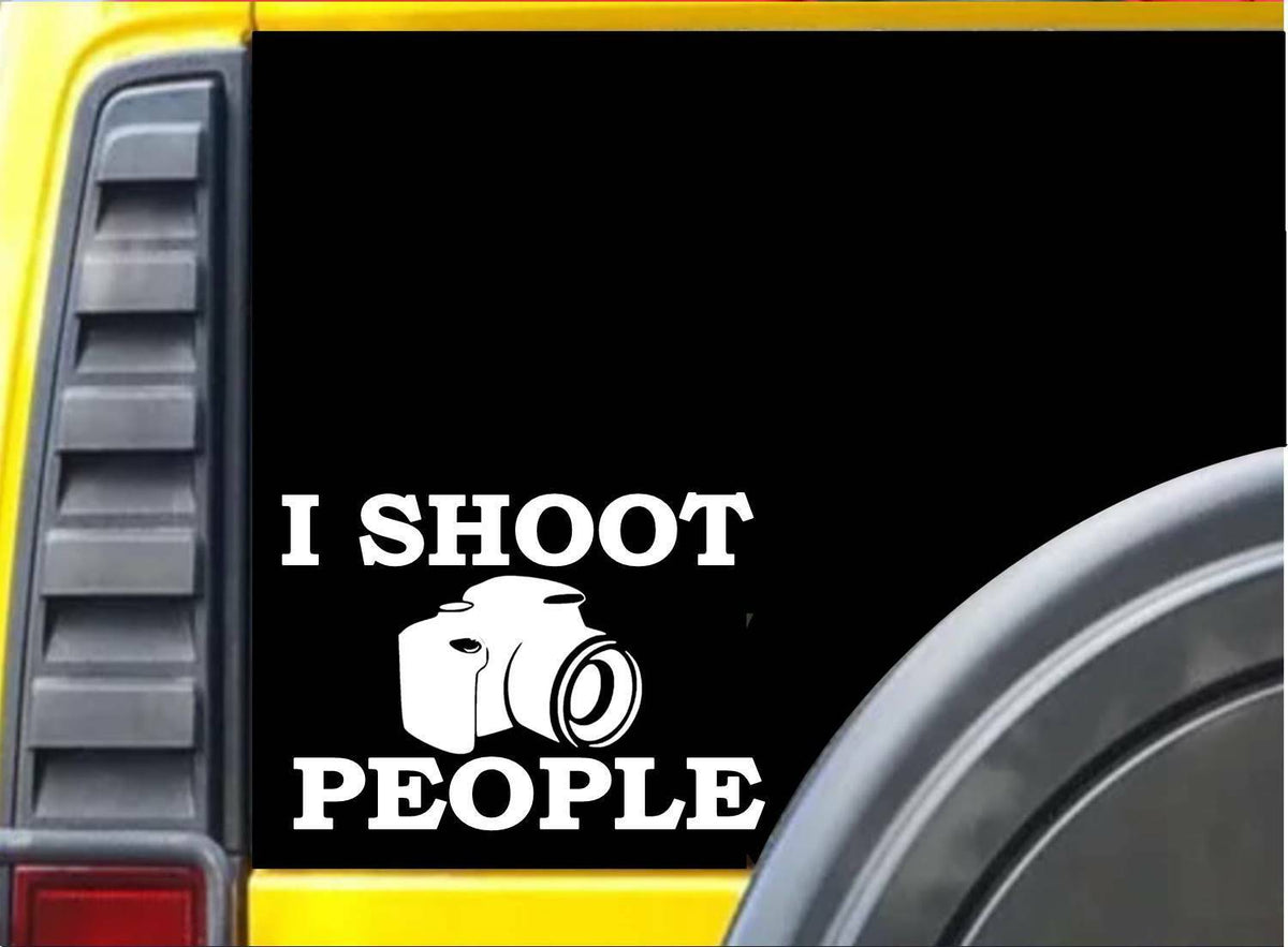 I Shoot People Vinyl Decal – 6 Inch