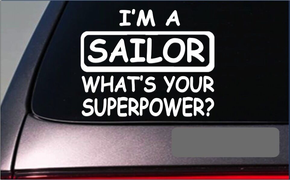 Sailor Superpower Vinyl Decal – 8 Inch