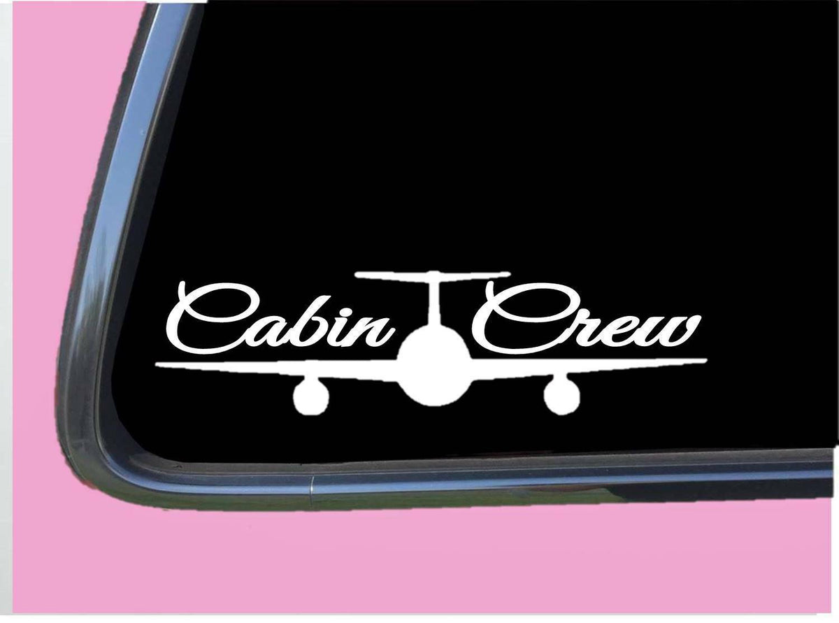 Cabin Crew Vinyl Decal – 8 Inch