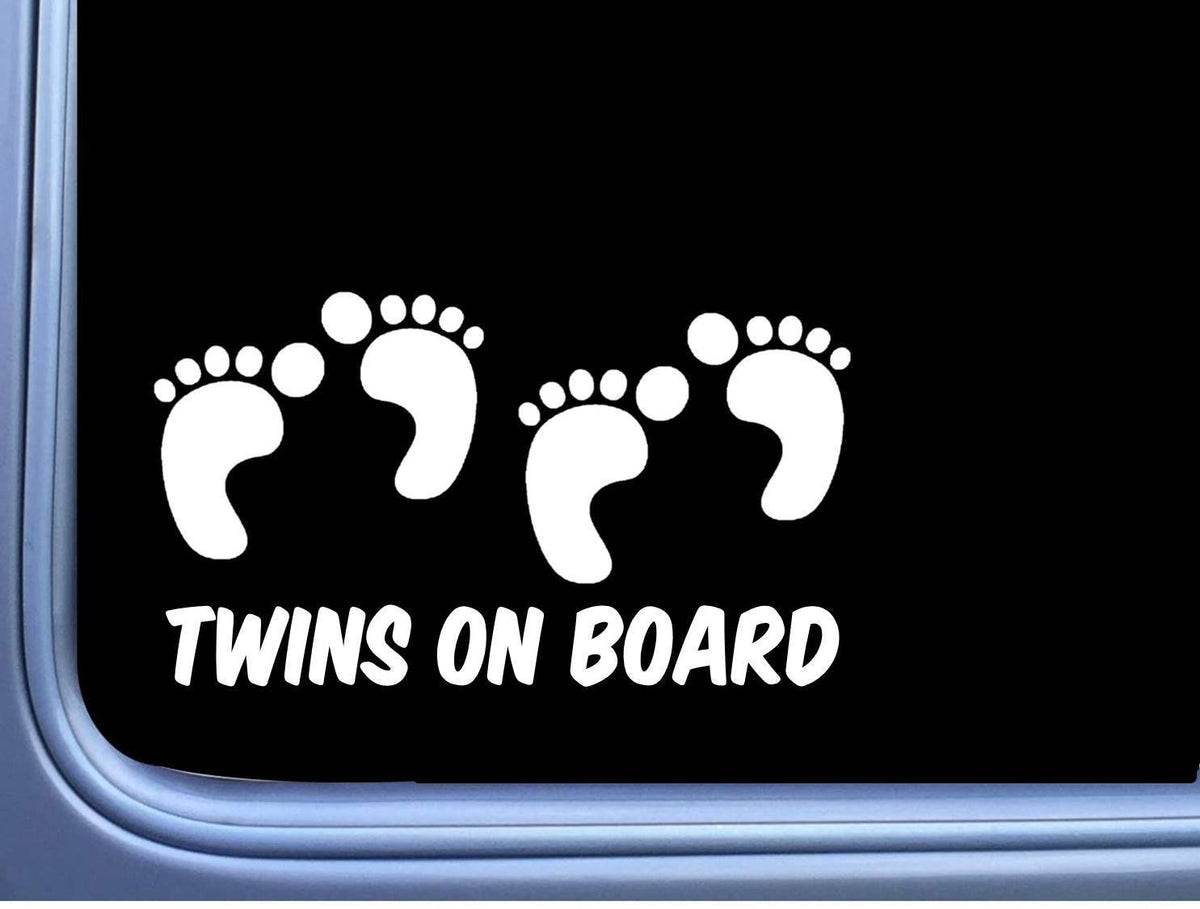 Twins on Board Vinyl Decal – 8 Inch