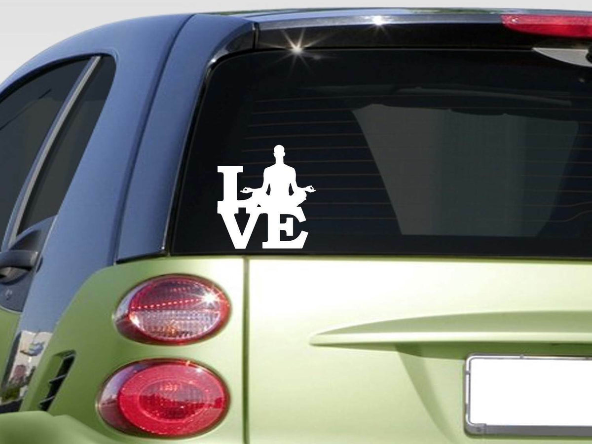Yoga Love Vinyl Decal – 6 Inch