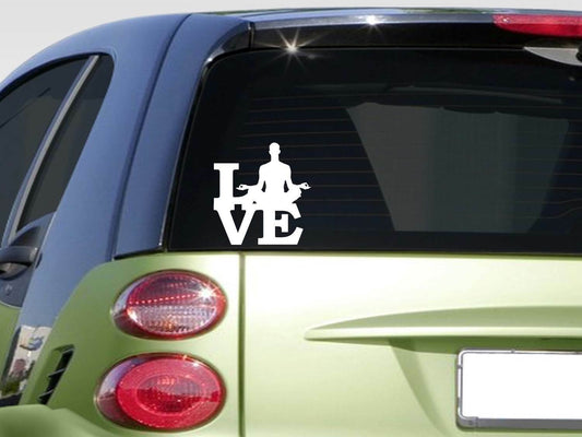 Yoga Love Vinyl Decal – 6 Inch