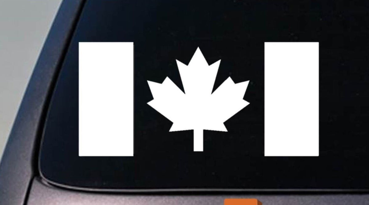 Canadian Maple Leaf Flag Country Vinyl Decal – 6 Inch