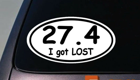 Marathon 27.4 Running Vinyl Decal