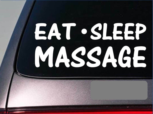 Eat Sleep Massage Vinyl Decal – 8 Inch