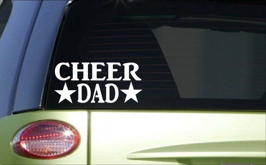 Cheer Dad Vinyl Decal – 8 Inch