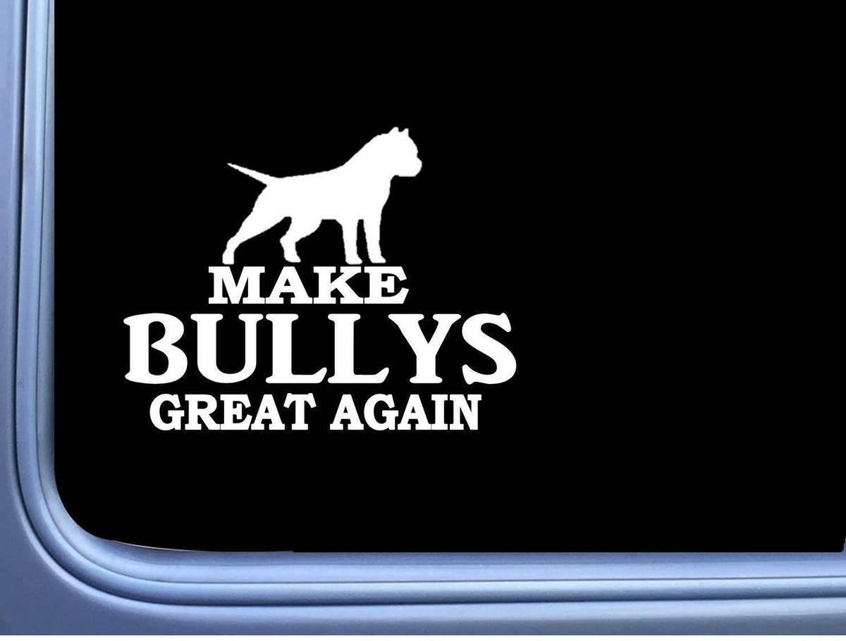 American Bully Maga Cropped Dog Vinyl Decal – 7 Inch
