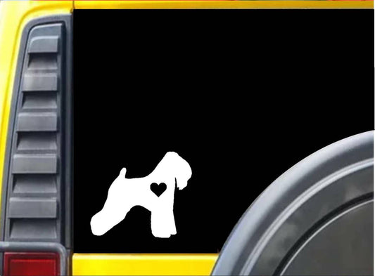 Wheaten Terrier Little Heart Vinyl Decal – 6 Inch
