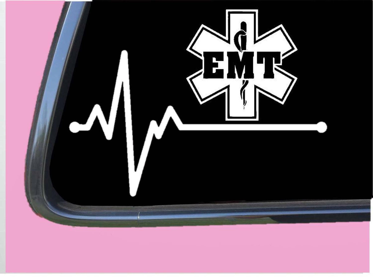EMT Lifeline Vinyl Decal – 8 Inch